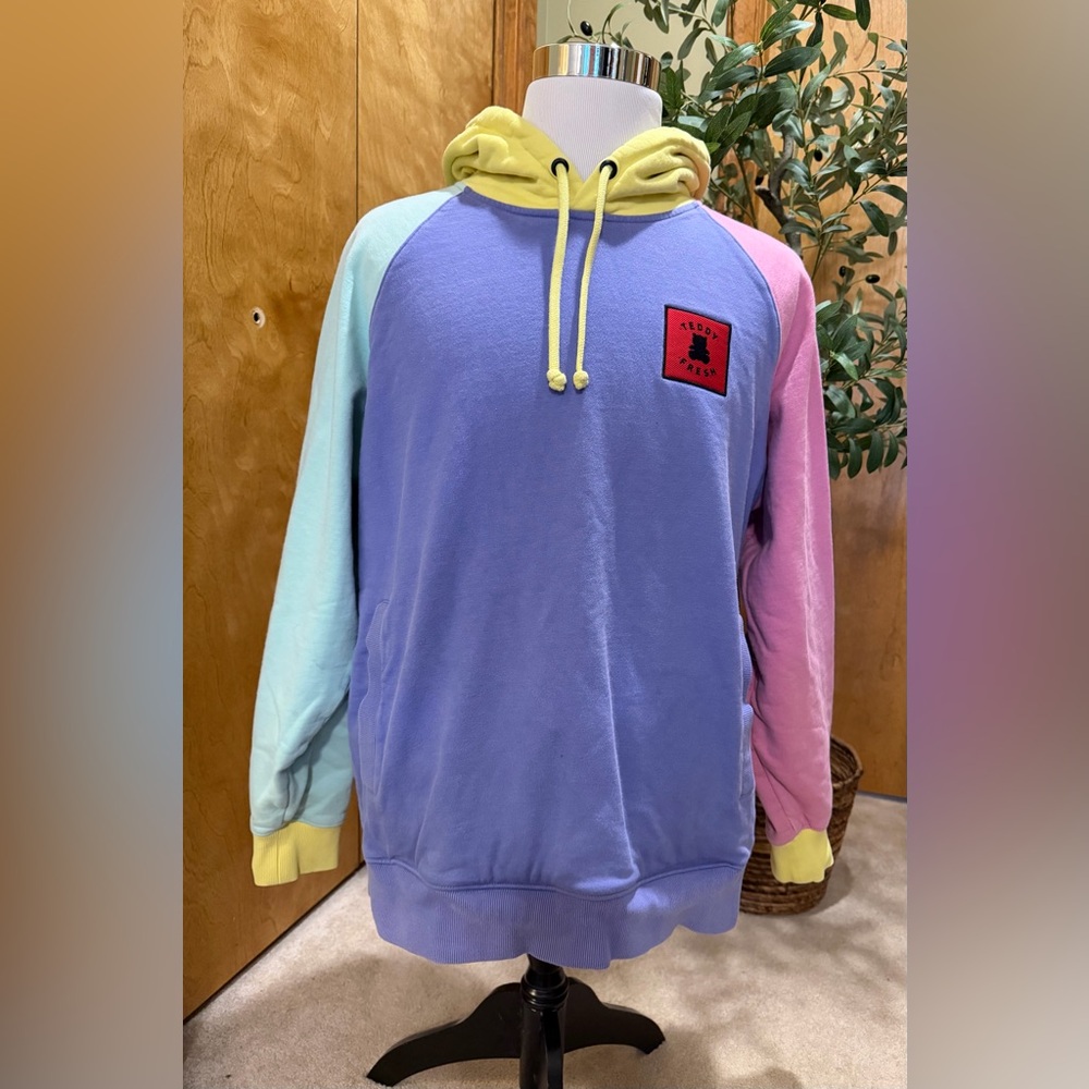 Teddy Fresh Iconic Color Block
Hoodie 2.0 Sweatshirt Pastel Size XL Men’s